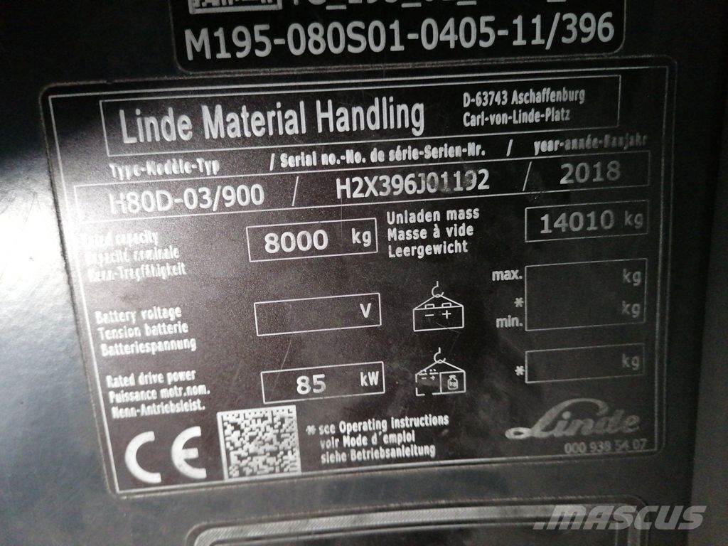 Linde H80D-03/900 Dizelski viličari