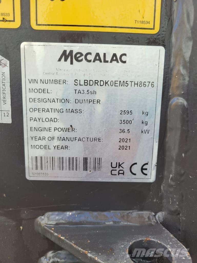 Mecalac TA 3.5 Demperi za gradilišta
