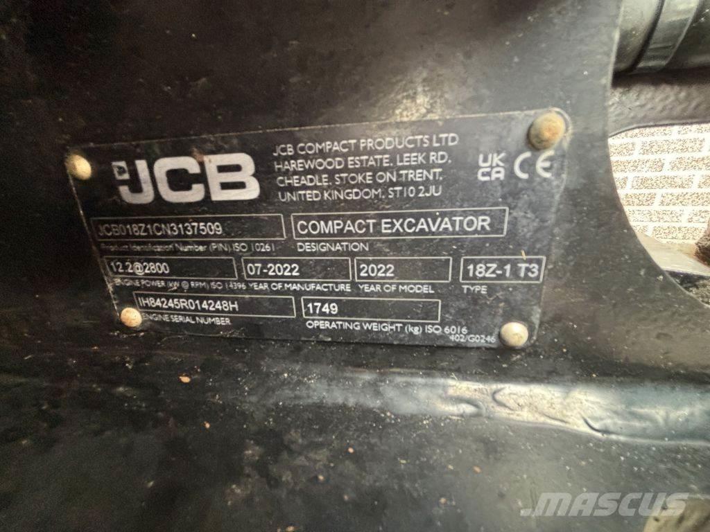 JCB 18Z Mini bageri <7t