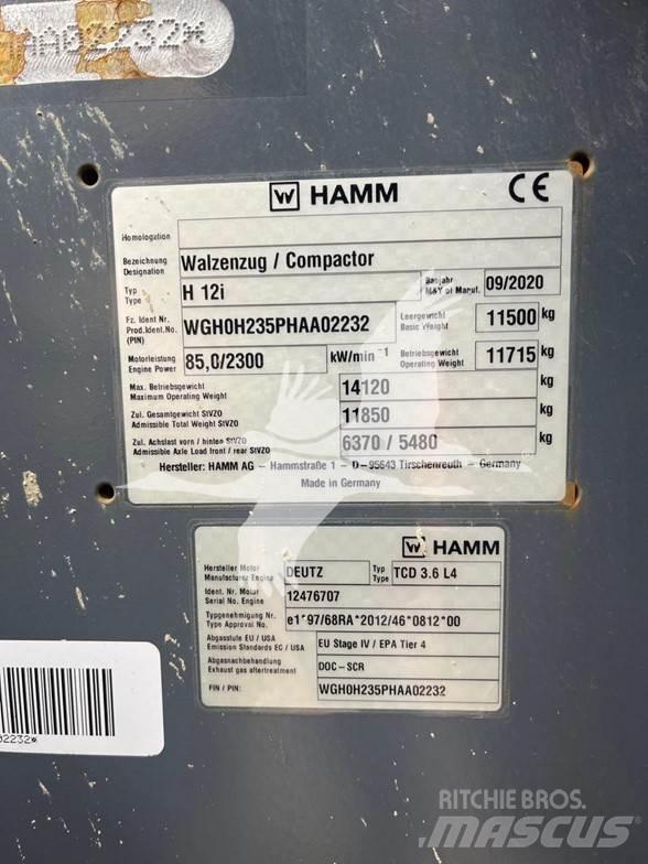 Hamm H12i Valjci sa jednim bubnjem