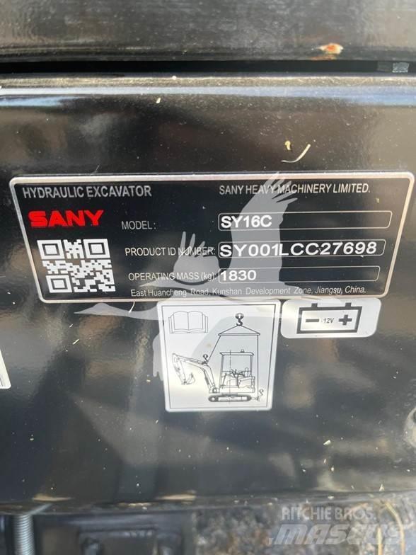 Sany SY16C Mini bageri <7t