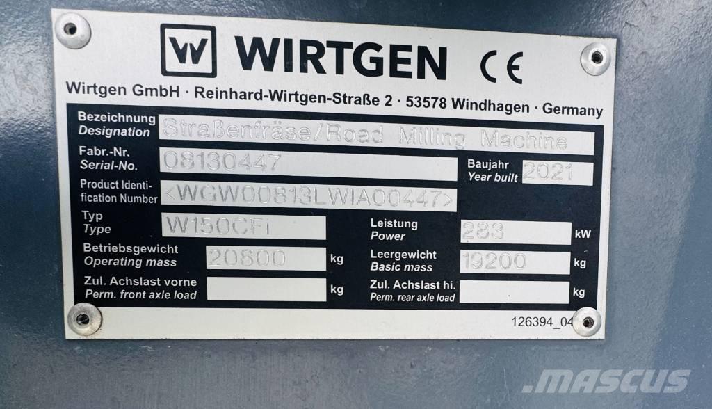 Wirtgen W 150 CFi Asfaltne hladne glodalice