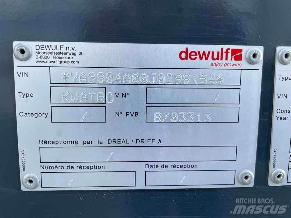 Dewulf KWATRO Ostali poljoprivredni strojevi