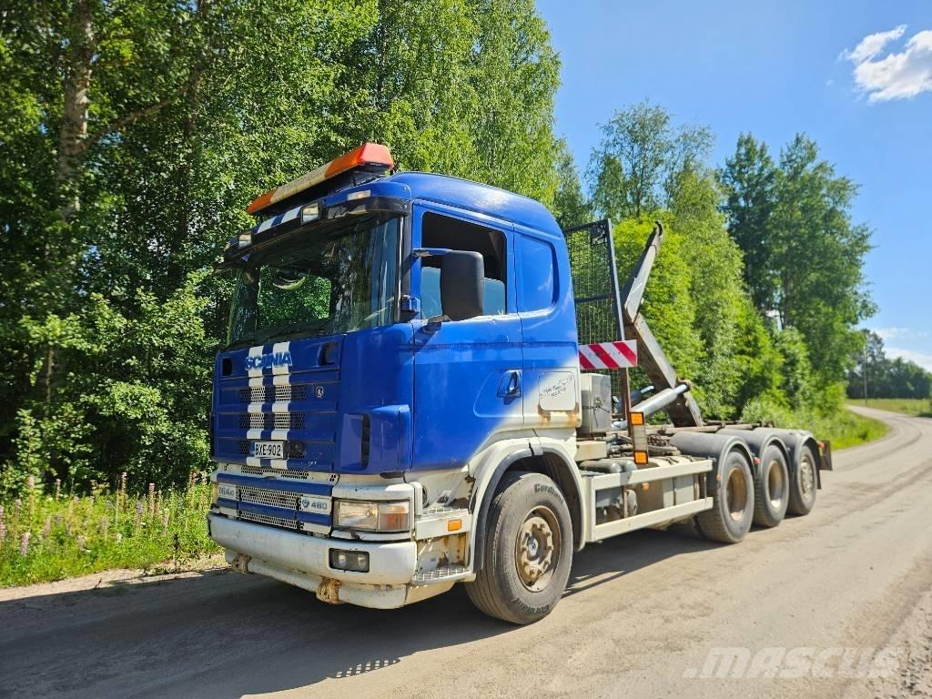 Scania 164 G 480 Rol kiper kamioni s kukama za dizanje