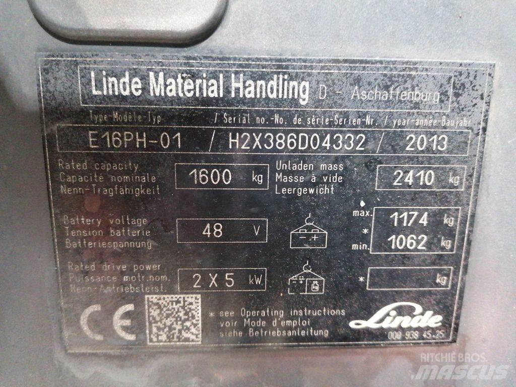 Linde E16PH-01 Električni viličari