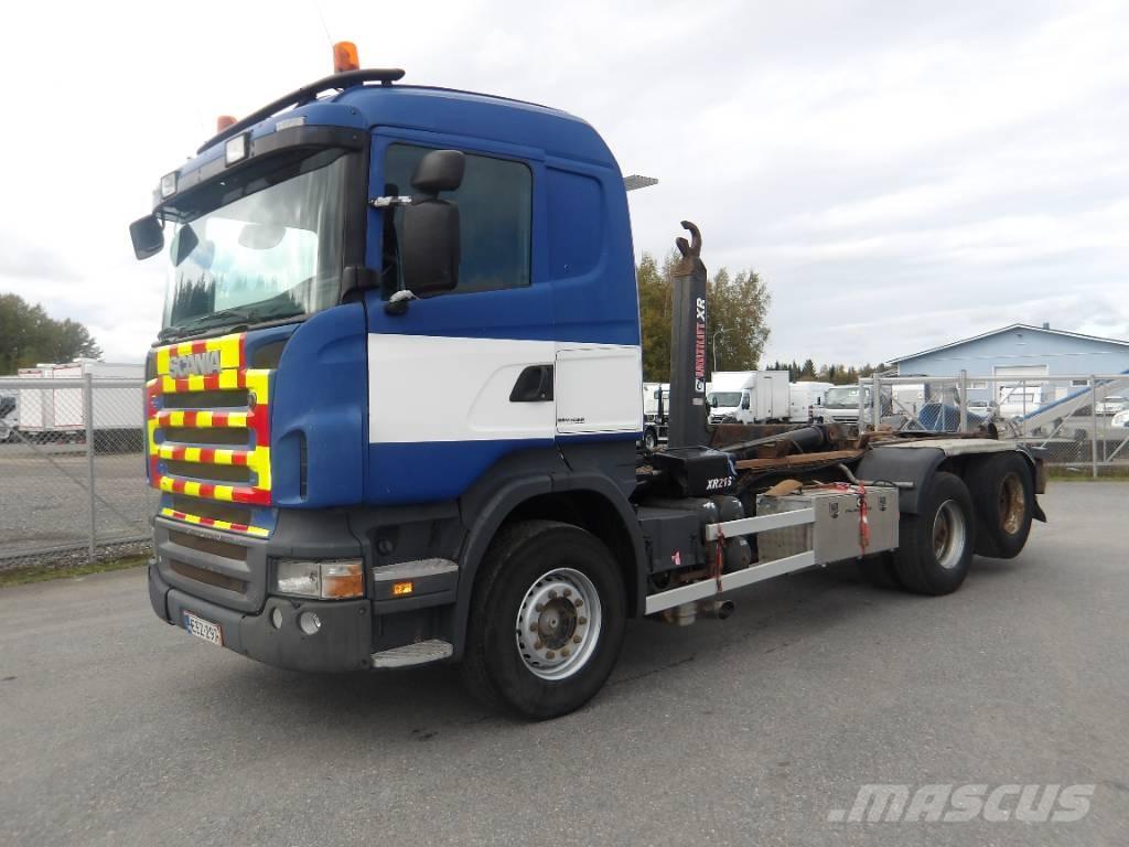 Scania R480 6x2 Rol kiper kamioni s kukama za dizanje