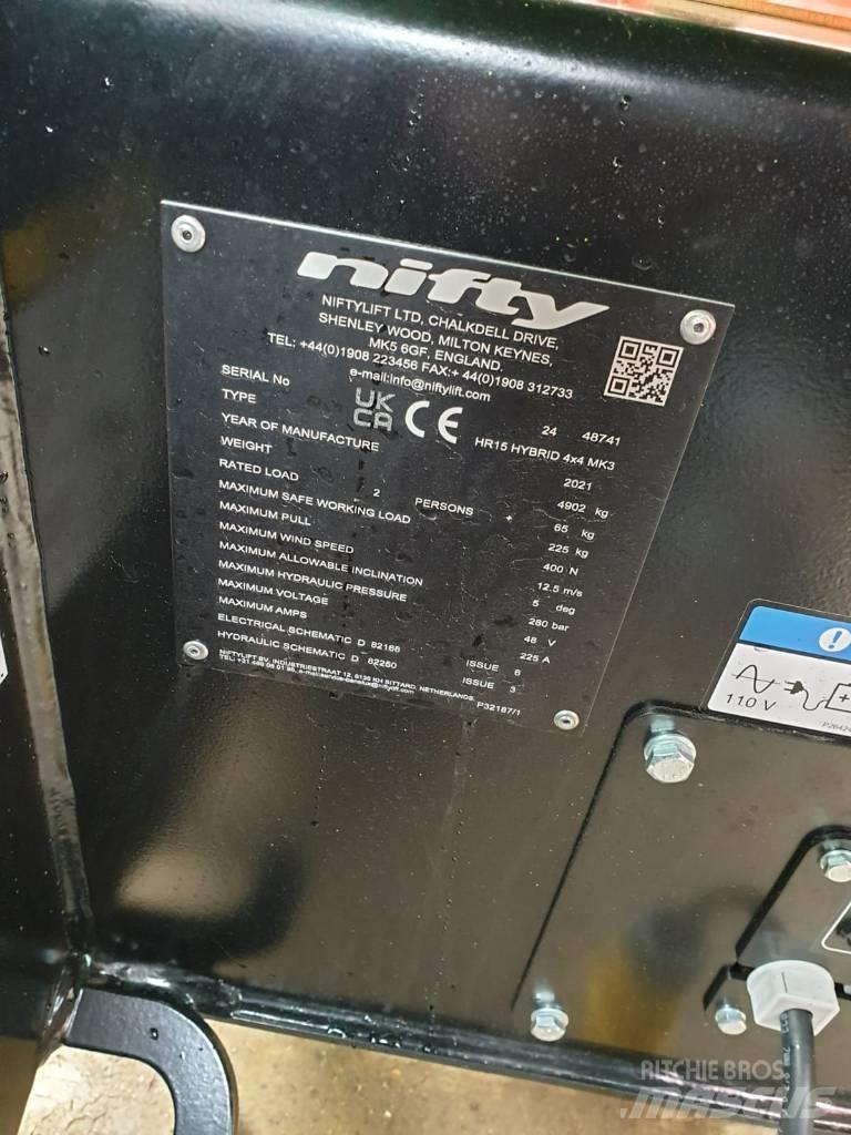 Niftylift HR15 Zglobne podizne platforme
