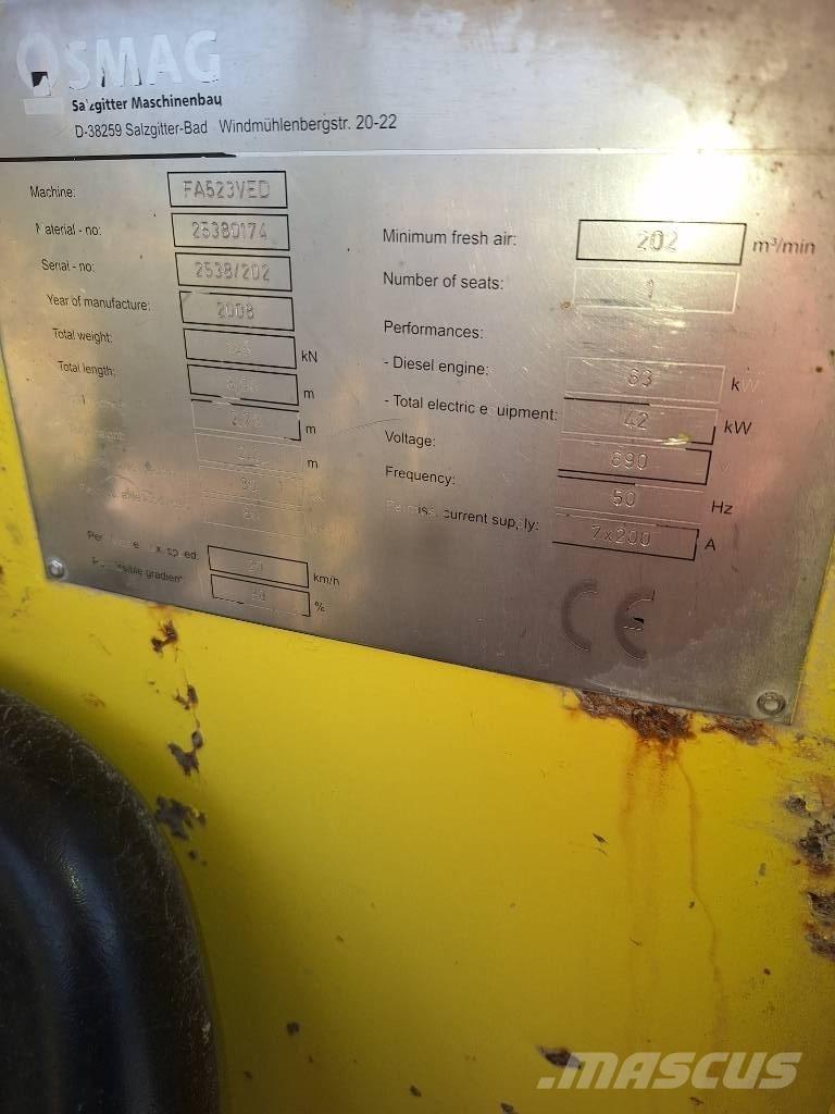 Nordmeyer SMAG FA523 Ostala podzemna oprema