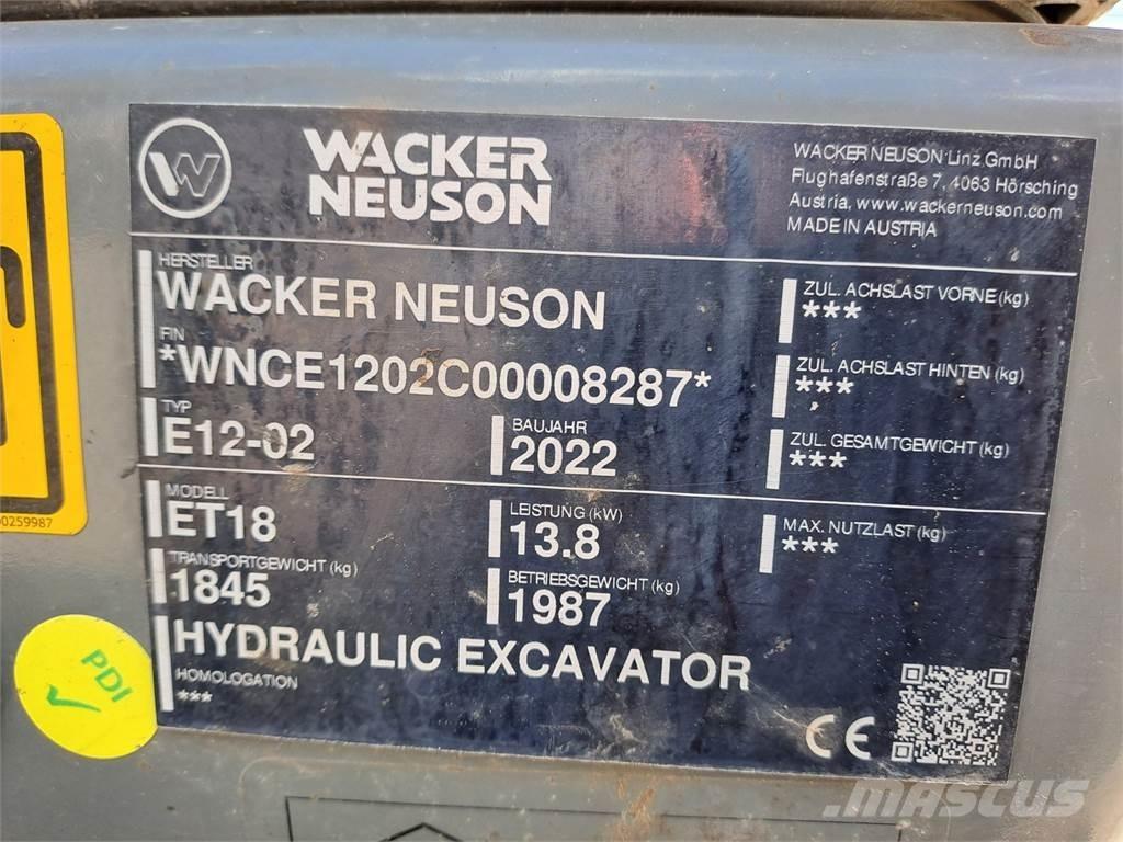 Wacker Neuson ET18 Bageri gusjeničari