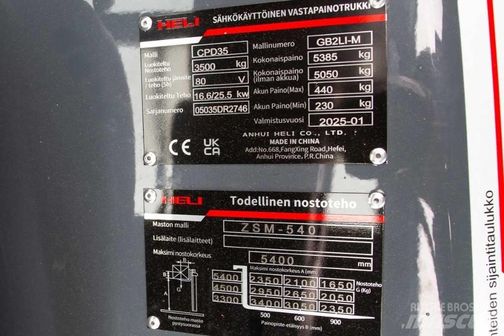 Heli CPD 35 Električni viličari