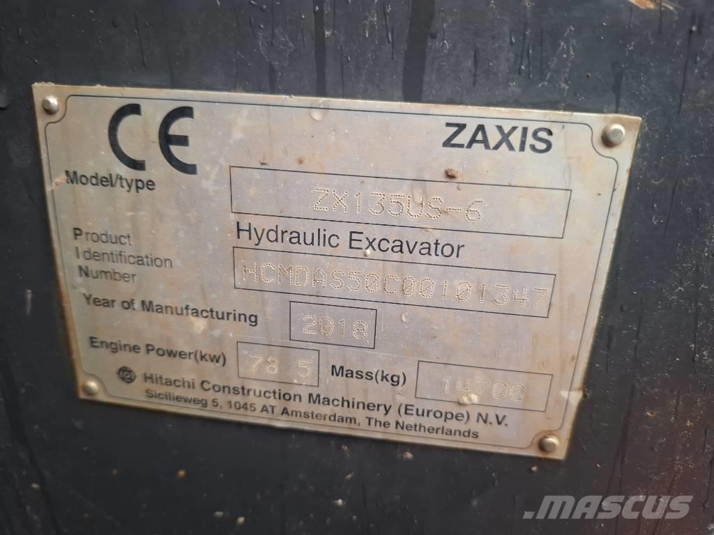 Hitachi ZX 135 US-6 Bageri gusjeničari