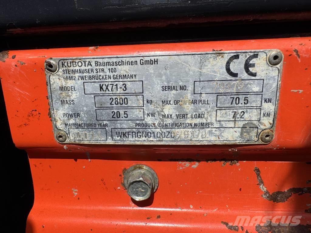 Kubota KX 71-3 Mini bageri <7t