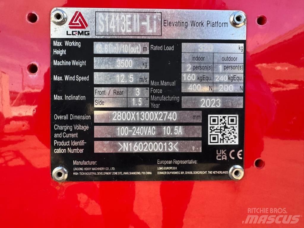 LGMG S 1413 EII Škaraste platforme