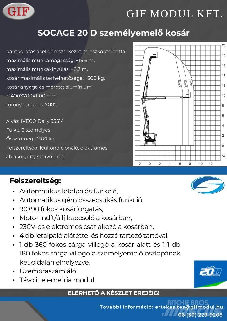 Socage 20D Vertikalne radne podizne platforme