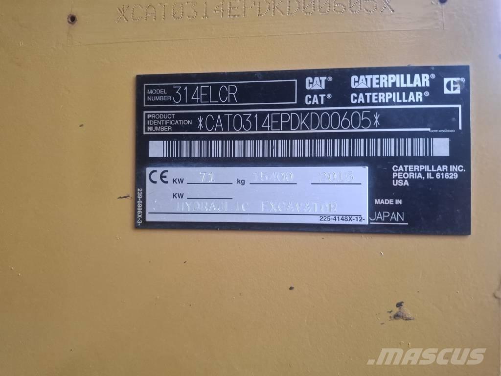 CAT 314 E LCR Bageri gusjeničari