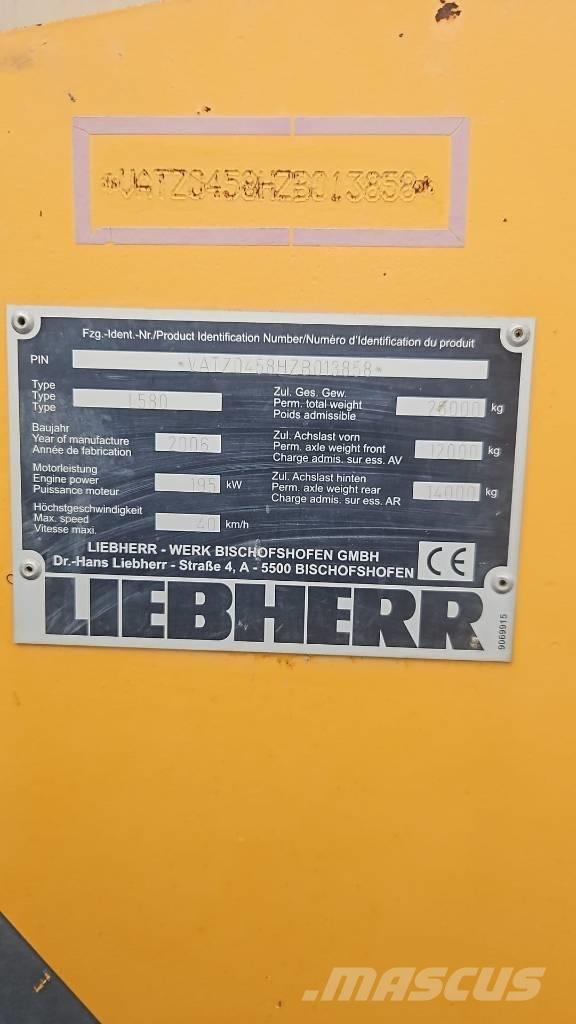 Liebherr L 580 Utovarivači na kotačima