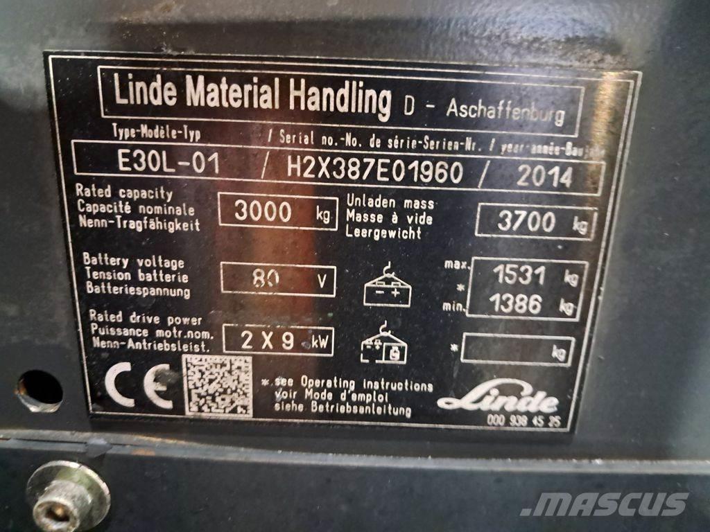 Linde E30L-01 Električni viličari