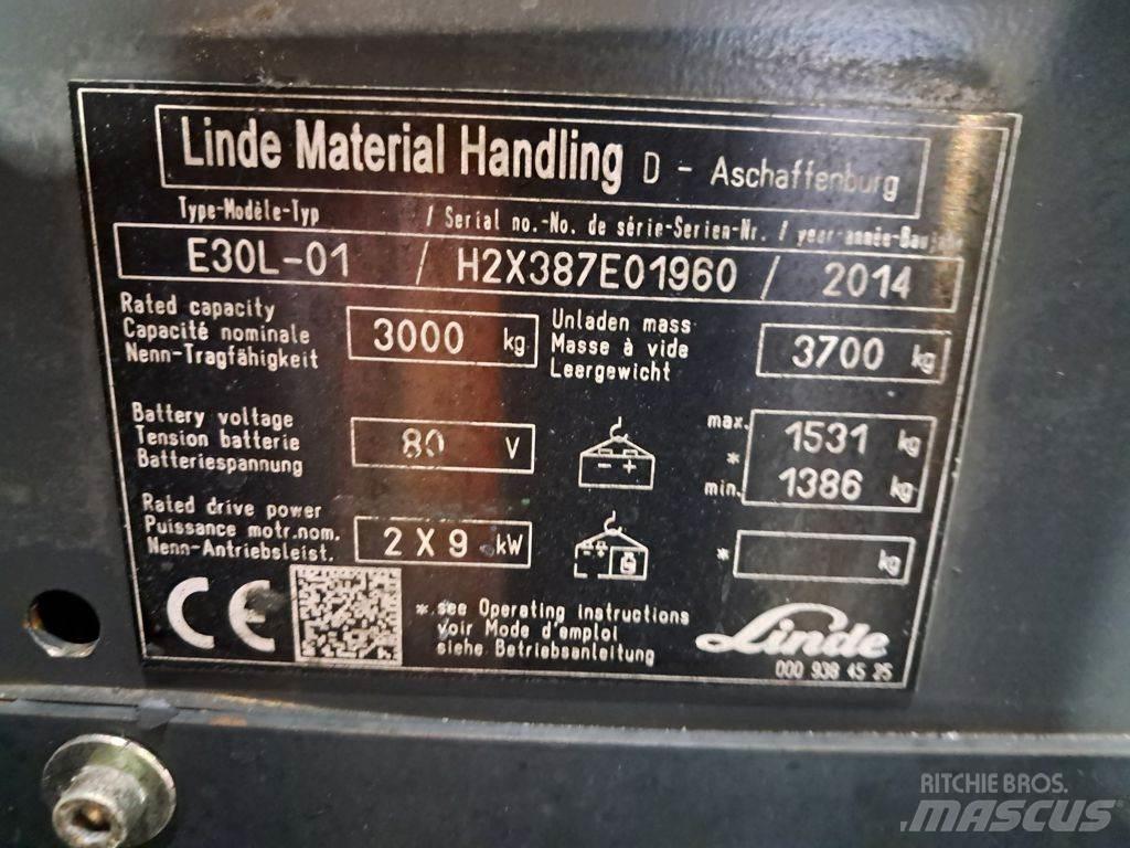 Linde E30L-01 Električni viličari