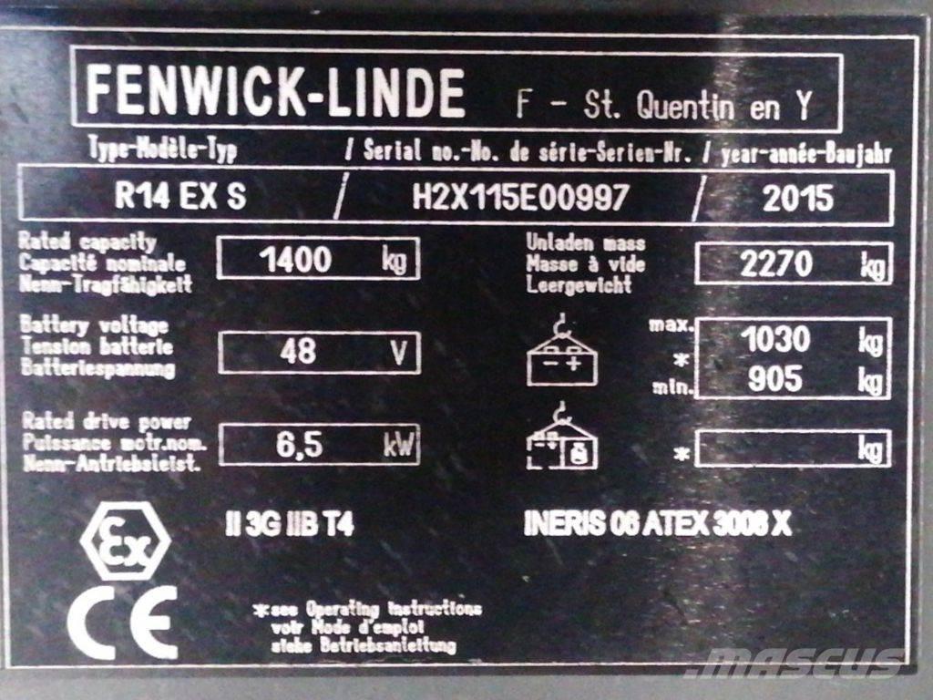 Linde R14 EX S Viličari sa pomičnim stupom