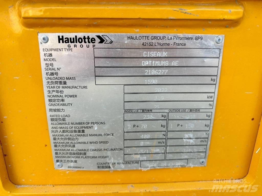 Haulotte OPTIMUM 8 Škaraste platforme