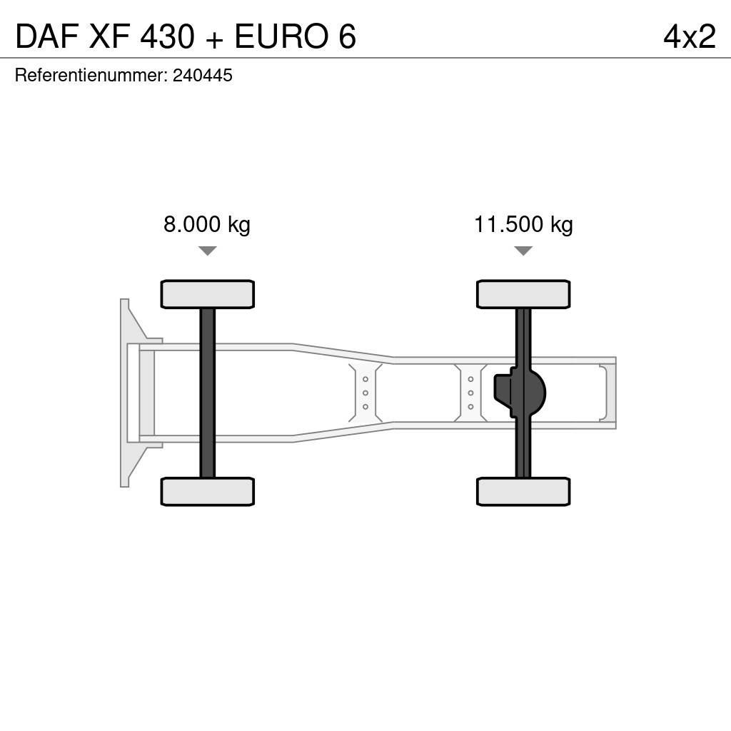 DAF XF 430 + EURO 6 Traktorske jedinice