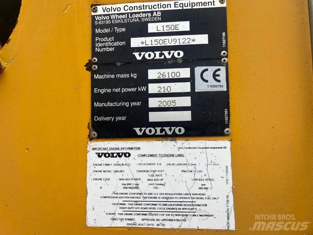 Volvo L 150 E Utovarivači na kotačima
