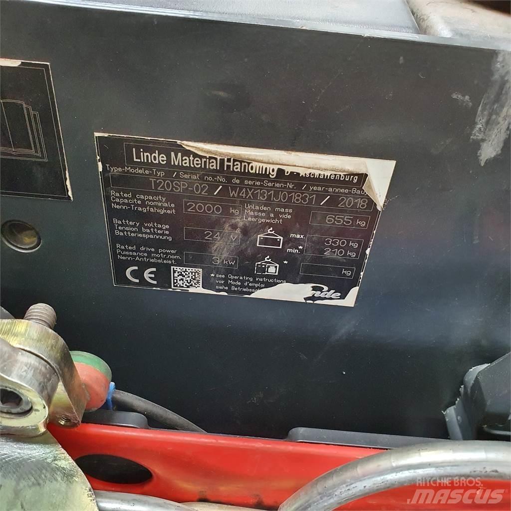 Linde T20SP-lang Nisko podizni električni viličar