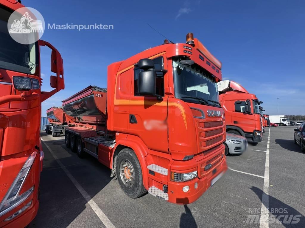 Scania R 520 LB Rol kiper kamioni s kukama za dizanje