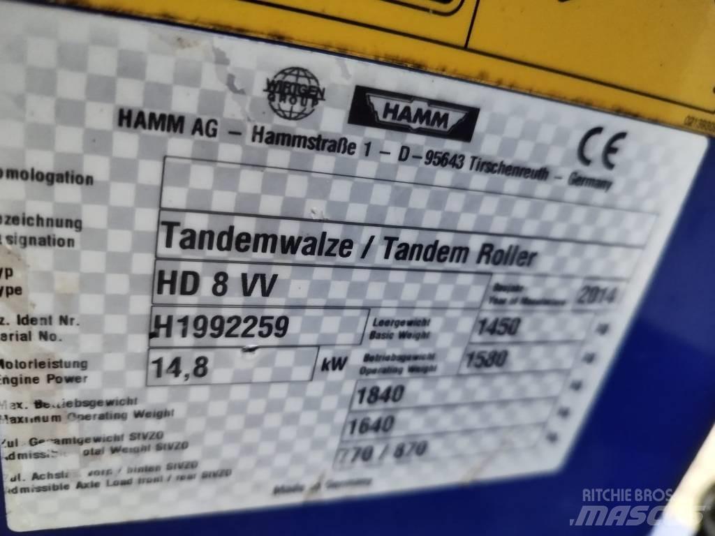 Hamm HD 8 VV Valjci sa dvojnim bubnjem