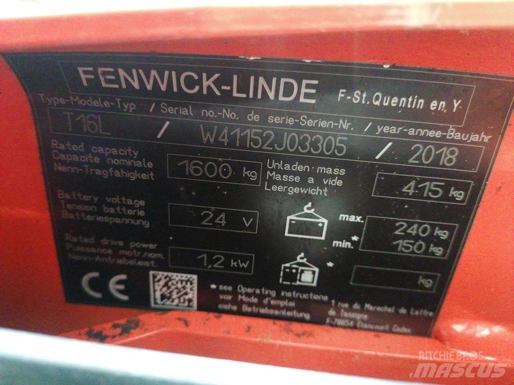 Linde T16L Nisko podizni električni viličar