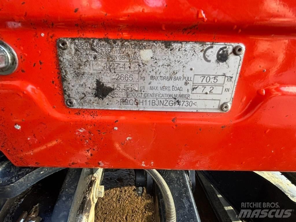 Kubota U 27-4 Mini bageri <7t