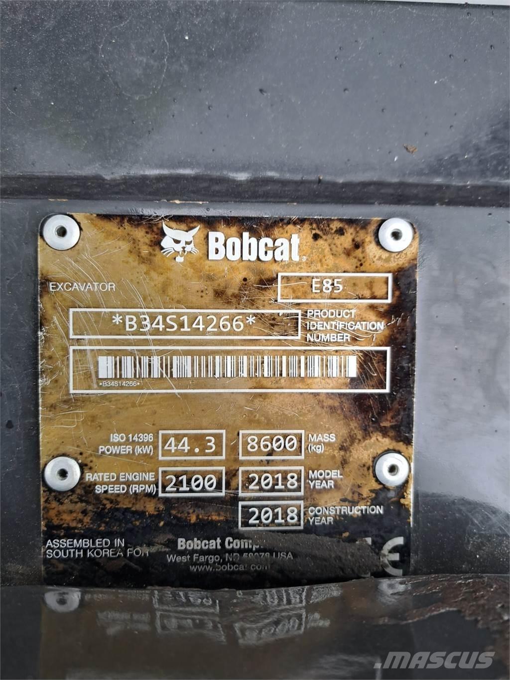 Bobcat E85 Mini bageri <7t