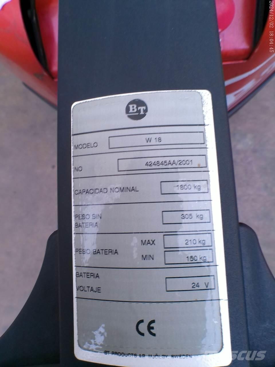 BT W 18 Nisko podizni električni viličar