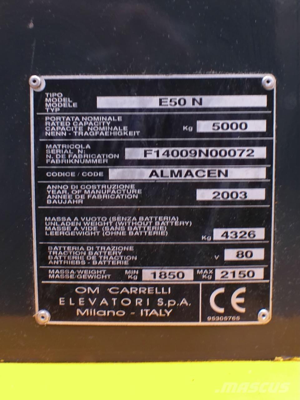 OM E50N Električni viličari