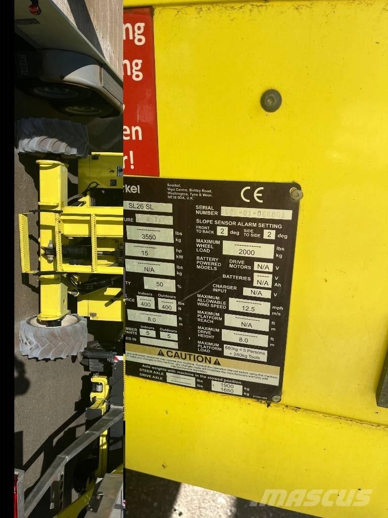 Snorkel SL 26 SL Škaraste platforme