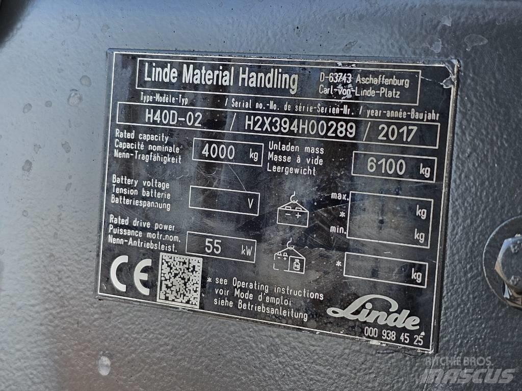 Linde H40D-02 Dizelski viličari