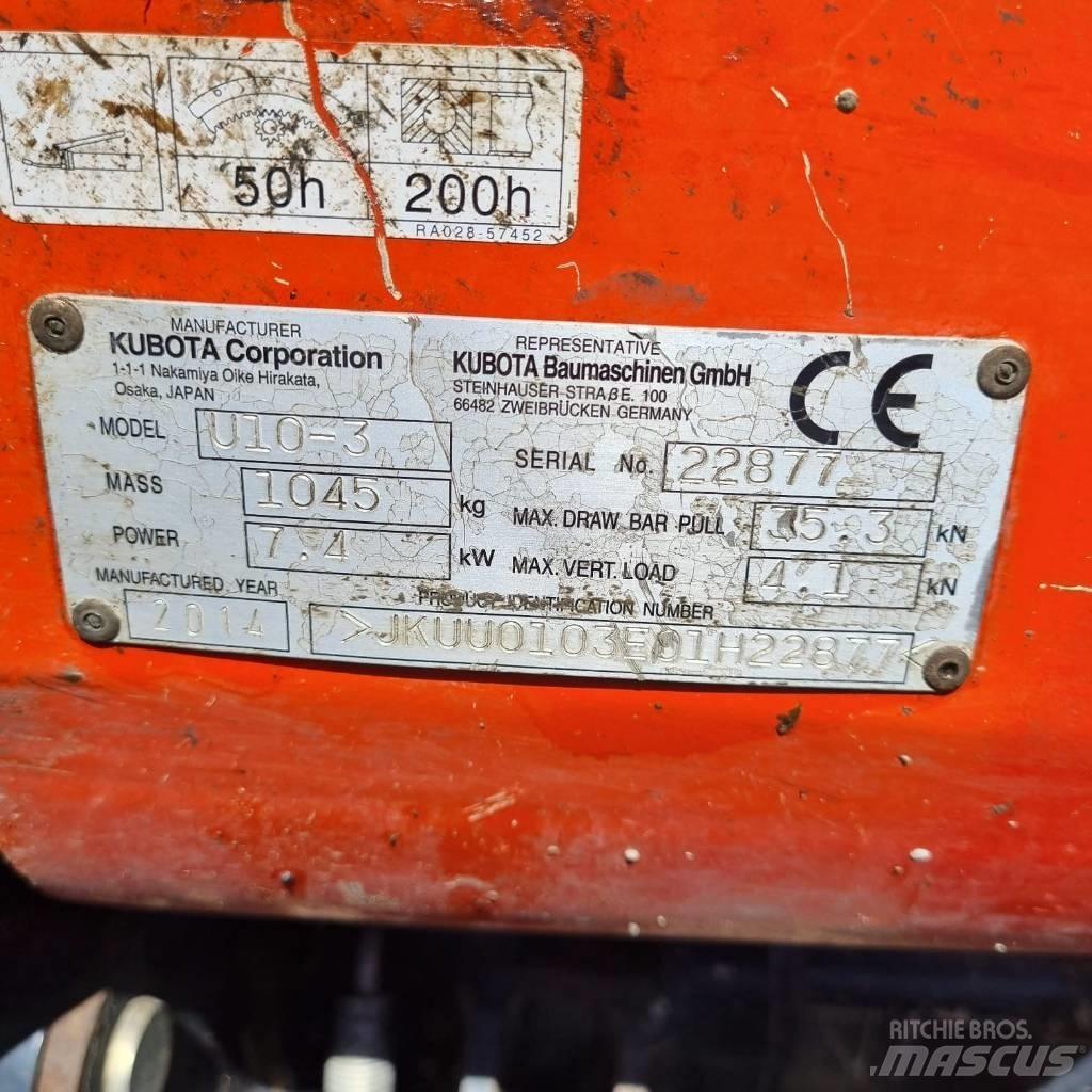 Kubota U 10-3a Mini bageri <7t