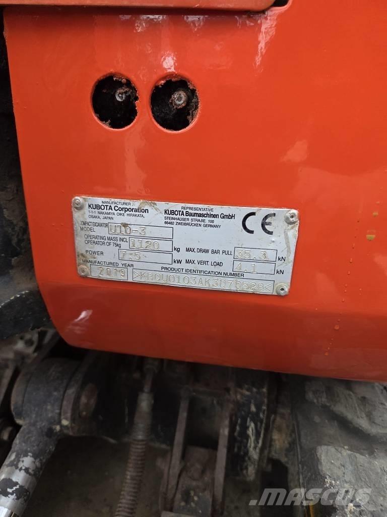 Kubota U 10-3 Mini bageri <7t