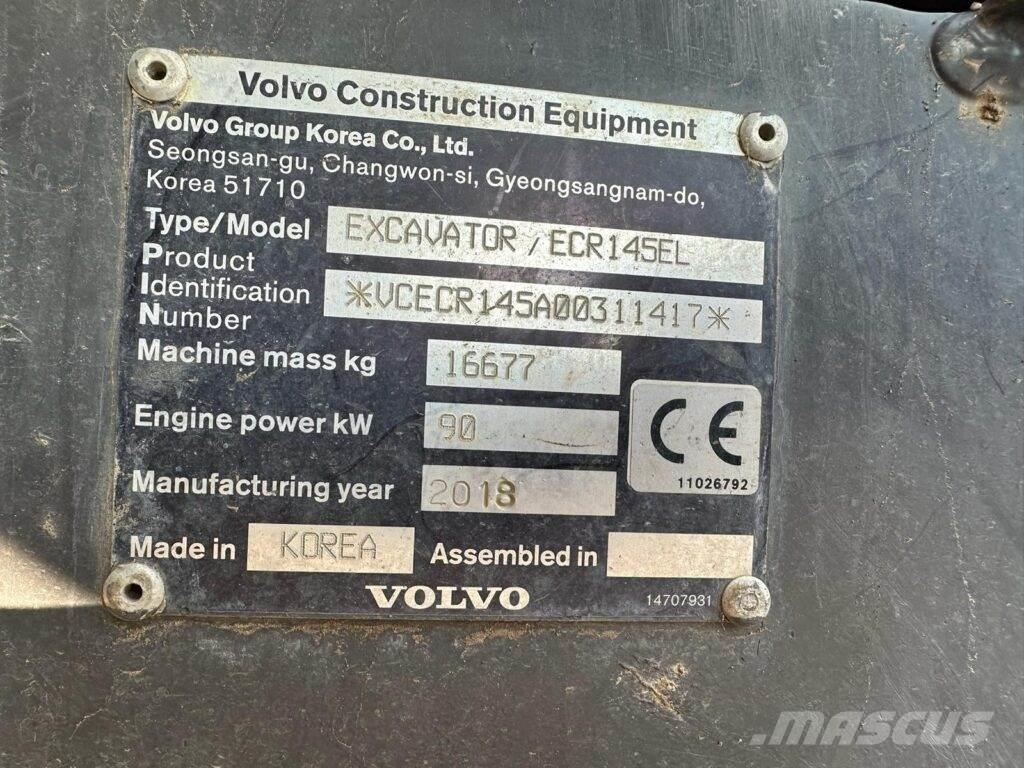 Volvo ECR145EL Bageri gusjeničari