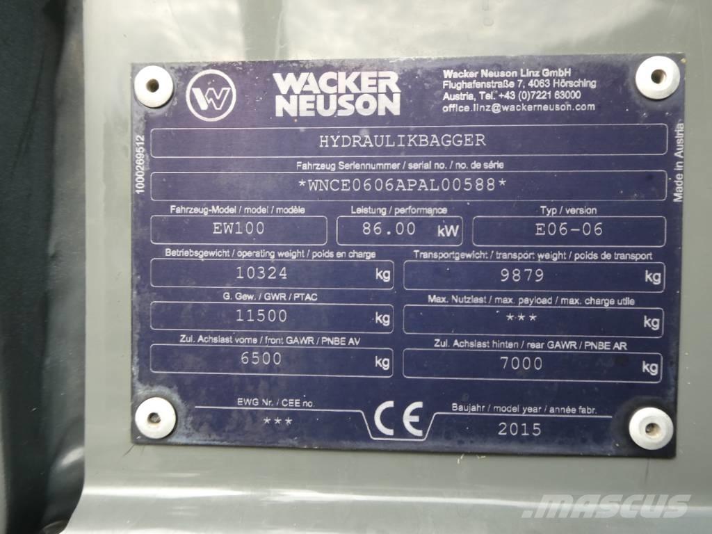 Wacker Neuson EW 100 Bageri na kotačima
