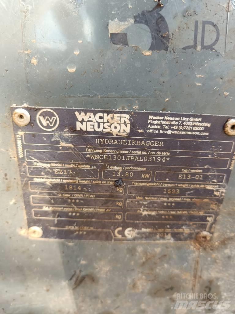 Wacker Neuson EZ 17 Mini bageri <7t
