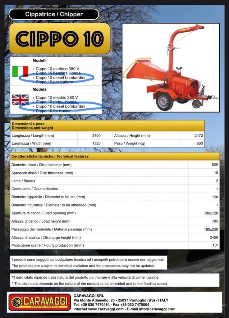 Caravaggi Cippo 10 Drobilice za drvo / čiperi