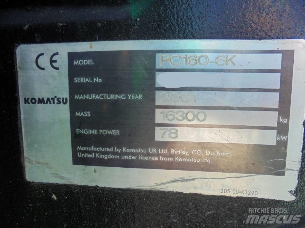 Komatsu PC 160-6K Bageri gusjeničari
