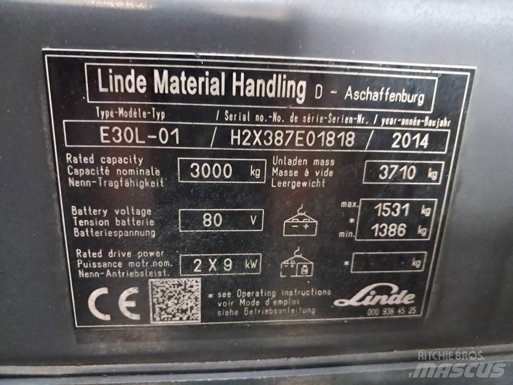 Linde E30L-01 Električni viličari