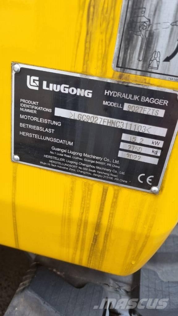 LiuGong 9027 F Mini bageri <7t