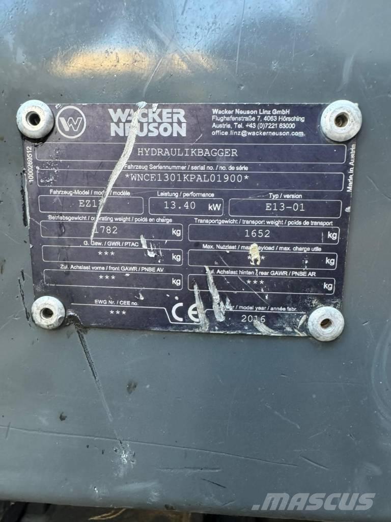 Wacker Neuson EZ 17 Mini bageri <7t