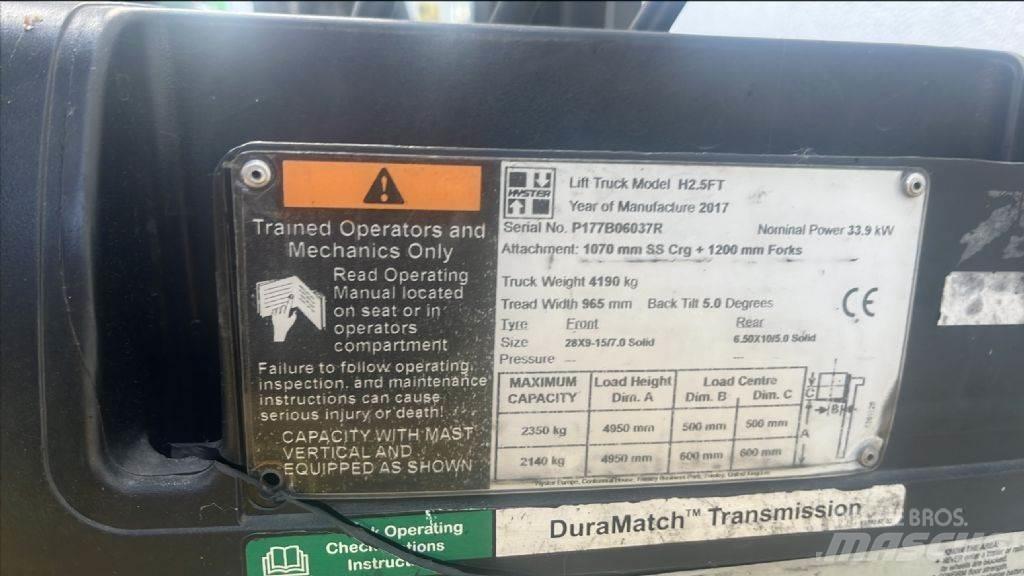 Hyster H 2.5 FT Dizelski viličari