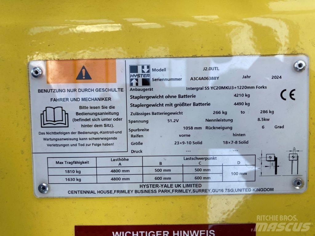Hyster J 2.0 UTL Električni viličari