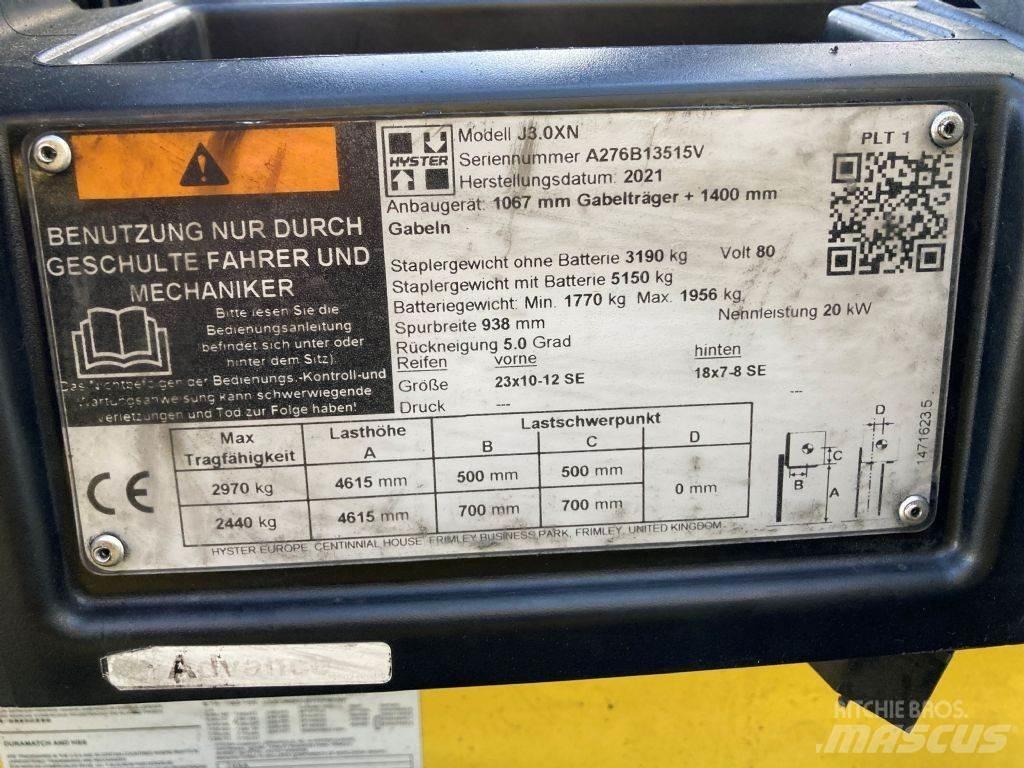 Hyster J 3.0 XN Električni viličari