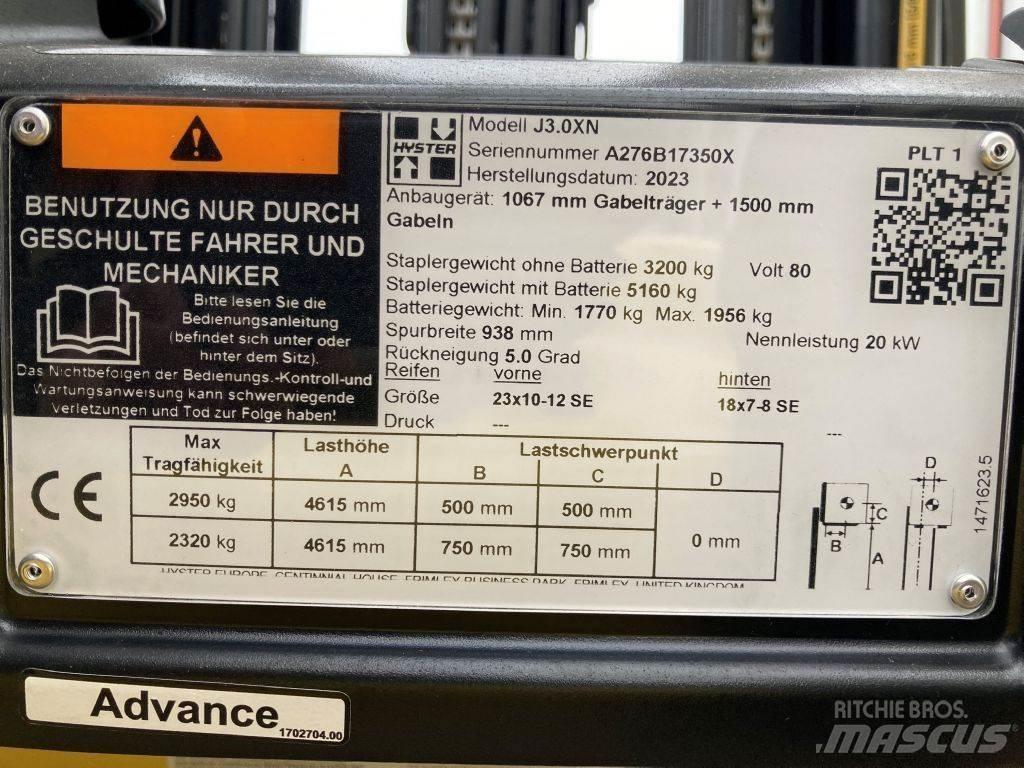 Hyster J 3.0 XN Električni viličari